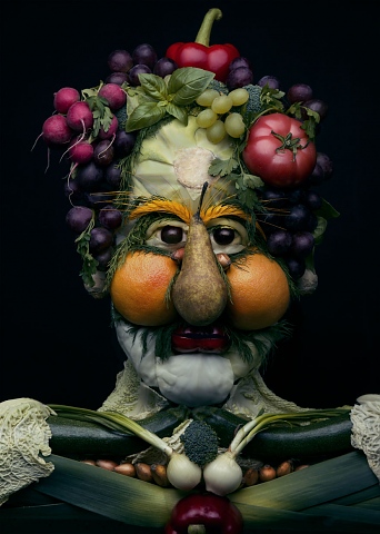 портрети от зеленчуци