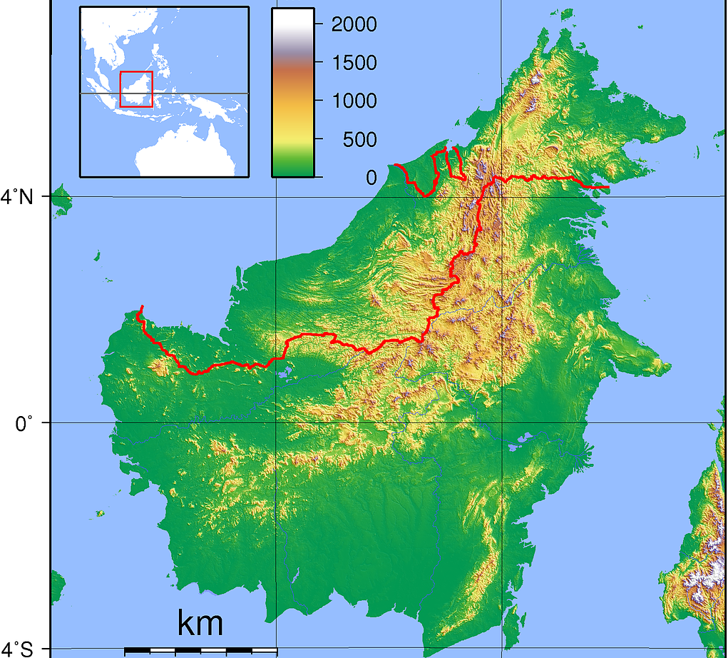 Индонезийският остров Борнео е известен още с името Калимантан.