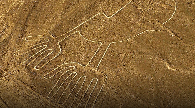 Платото Наска, известно със своите загадъчни знаци, е в южноамериканската държава Перу.