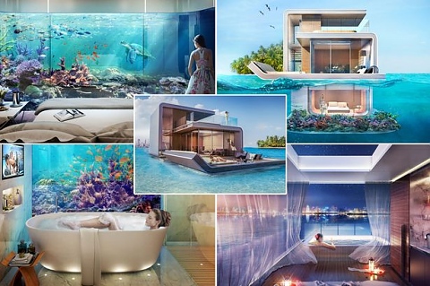 Луксозни къщи в Дубай под вода