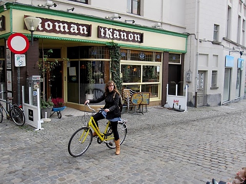 На работа с велосипед в Белгия