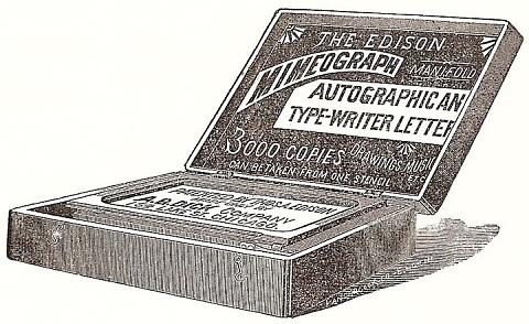 Едисон патентона мимеографа