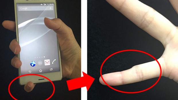 Смартфонът деформира малкия пръст