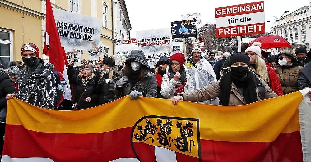 Мащабни протести в Австрия срещу задължителната ваксинация