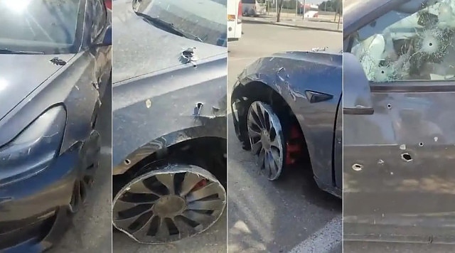 Tesla Model 3 спаси живота на шофьора си при атаката на Хамас