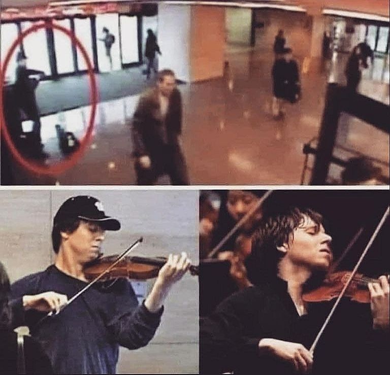 Великият цигулар Joshua Bell свири инкогнито в метрото и никой не го познава