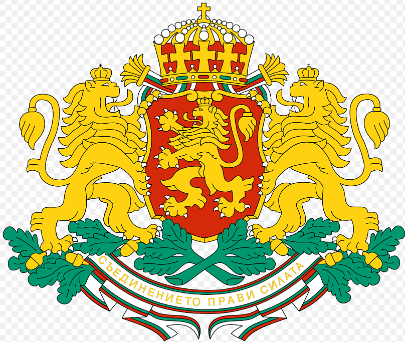 Атрибутите на трите лъва от герба на Република България са корони.