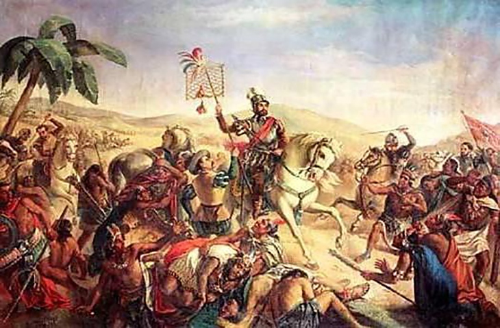 Конкистадорът Ернан Кордес побеждава ацтеките и завладява Мексико.