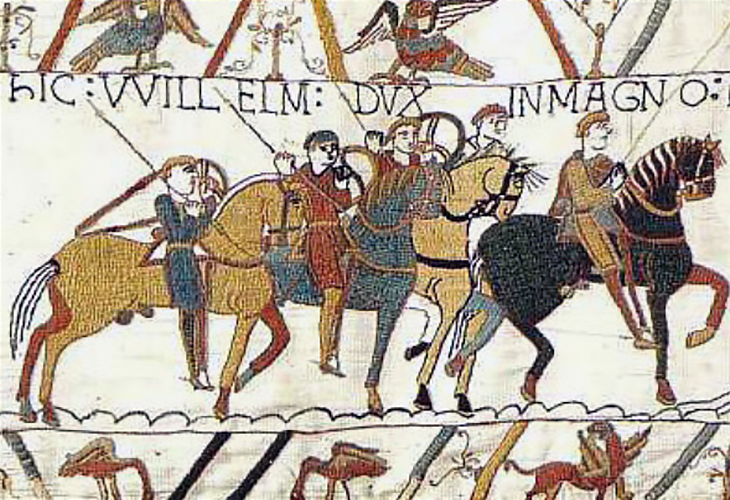 В биткита при Хейстингс англосаксонците се сражават срещу норманите.