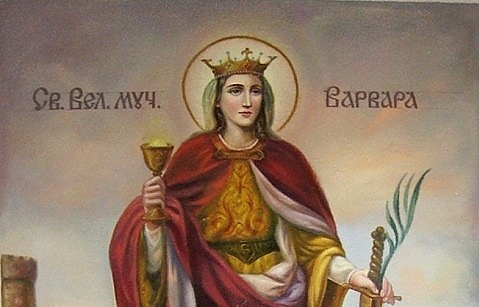 Св. Варвара е пазителка на децата от едра шарка