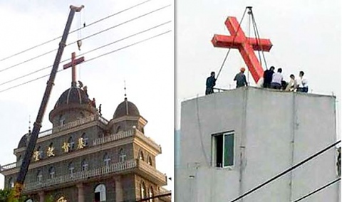 В Китай премахват кръстове, война срещу християнството