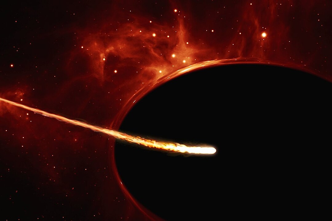 Спагетификация е термин от астрофизиката и е най-вероятно да е причинена от черна дупка.