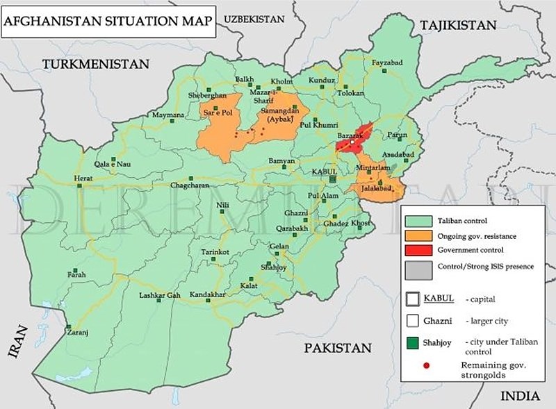 Градовете Джалалабад и Кандахар се намират в Афганистан.
