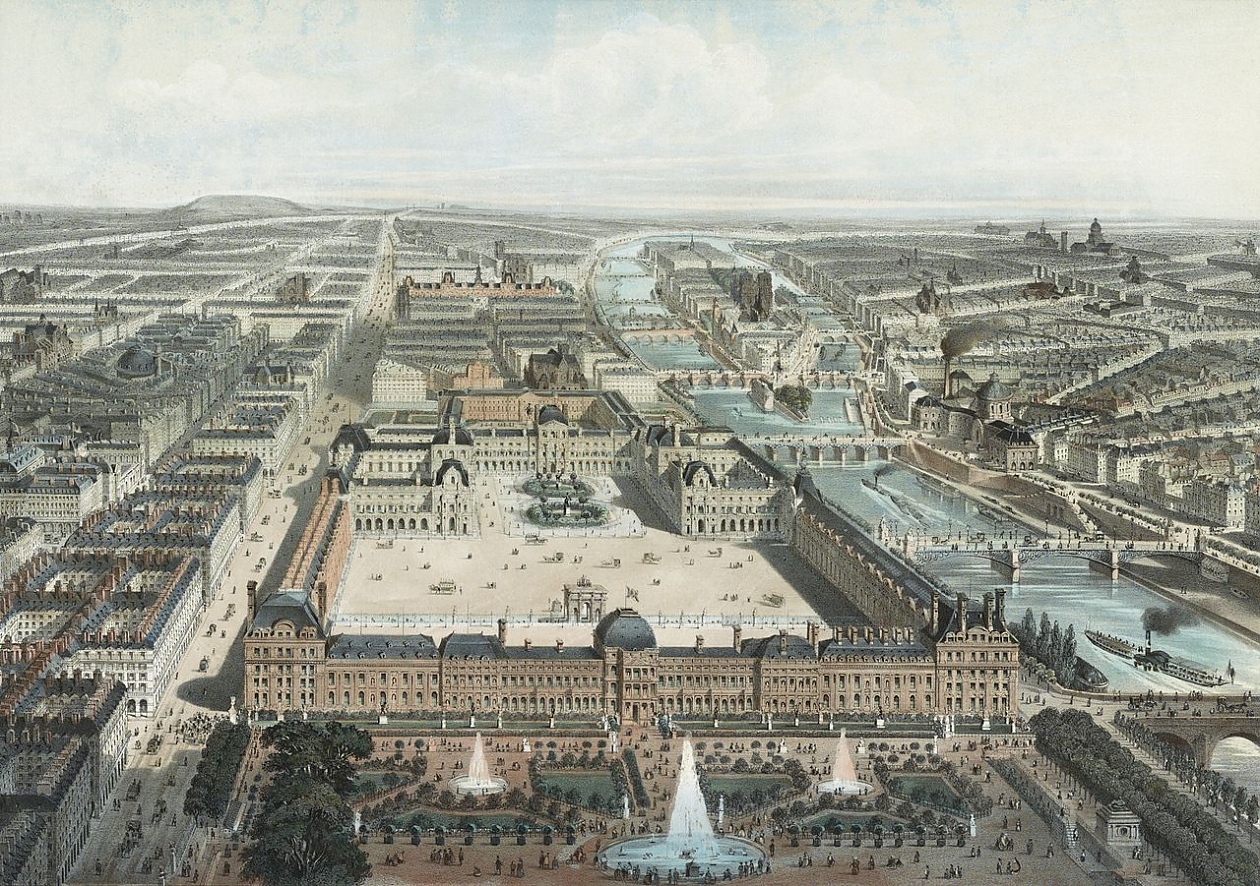 Кой дворец на френските крале е бил разрушен и два от павилионите му днес са част от Лувъра?