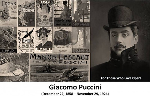 Джакомо Пучини е роден на 22 декември 1858 г. в Лука, Тоскана
