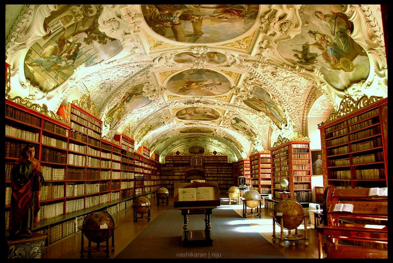 Библиотека към Манастира Страхов в Прага