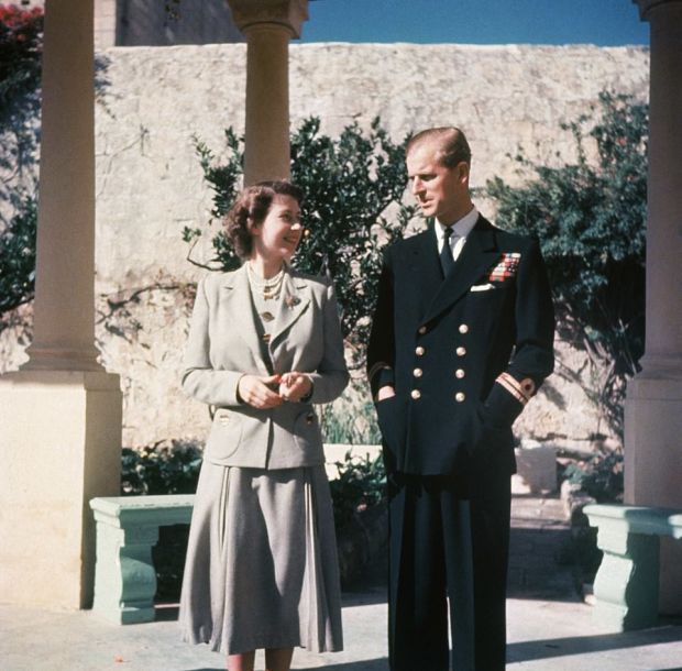 Елизабет и принц Филип в Малта