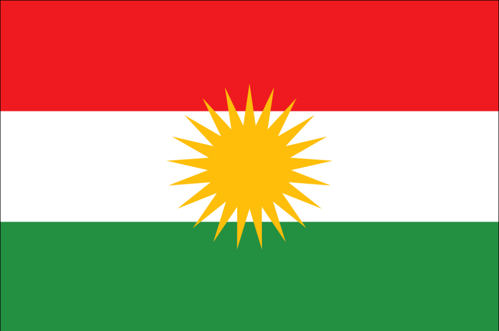 Знаме Кюрдистан непризната държава