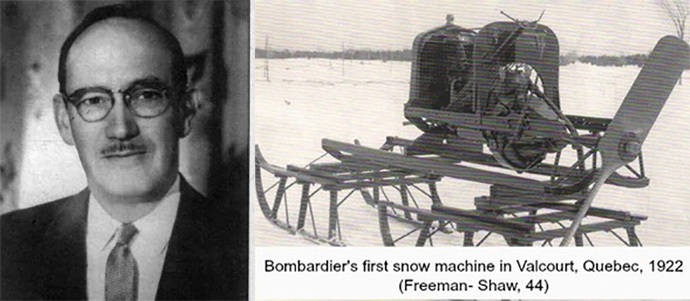 Моторни шейни - изобретение на 15-годишния Джоузеф Арманд Бомбардие