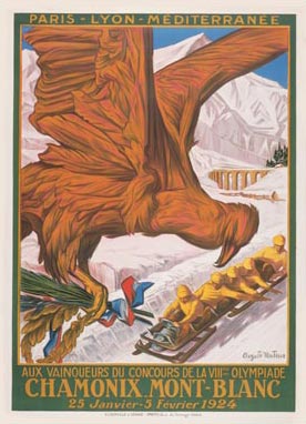Плакат на първите зимни олипийски игри