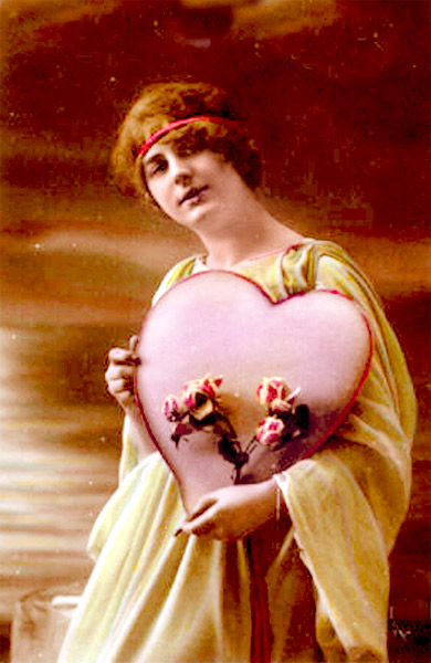 Картичка за Св.  Валентин от 1910 г.