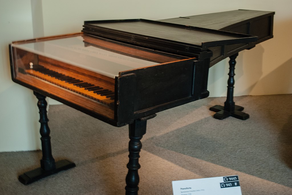 Едно от пианата на Бартоломео Кристофори от 1720 г. в музея на Метрополитън