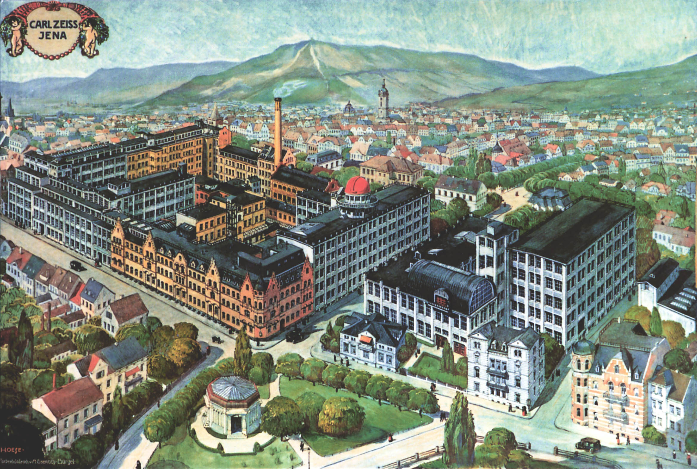 Предприятието на Цайс в Йена, 1910 г.