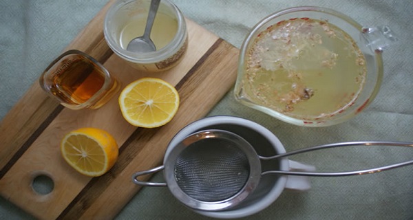 сироп от хрян, мед и лимони